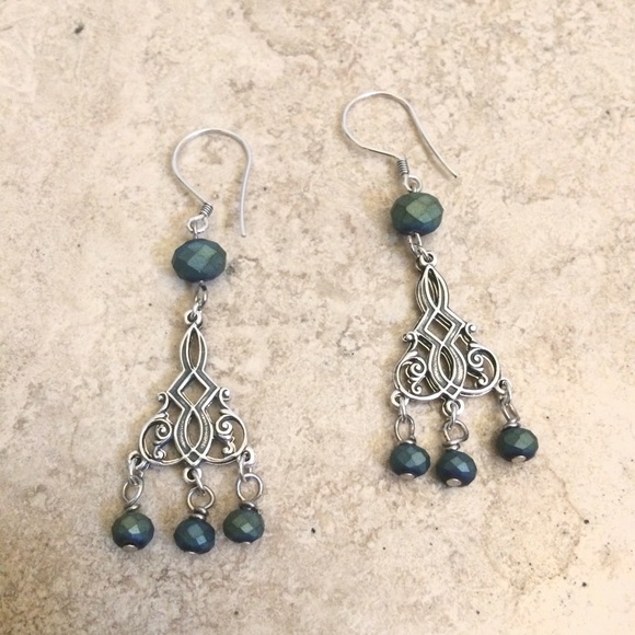 BOHO Antique Sterling Silver Earrings 🌟 FIRM 🌟 - Picture 3 of 3